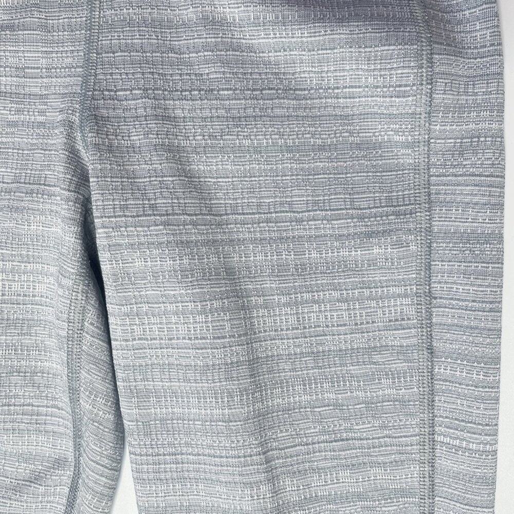 Athleta Jacquard High Rise Chaturanga Light Grey Ankle Leggings XXS - Picture 5 of 13